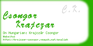 csongor krajczar business card