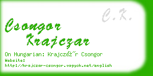 csongor krajczar business card